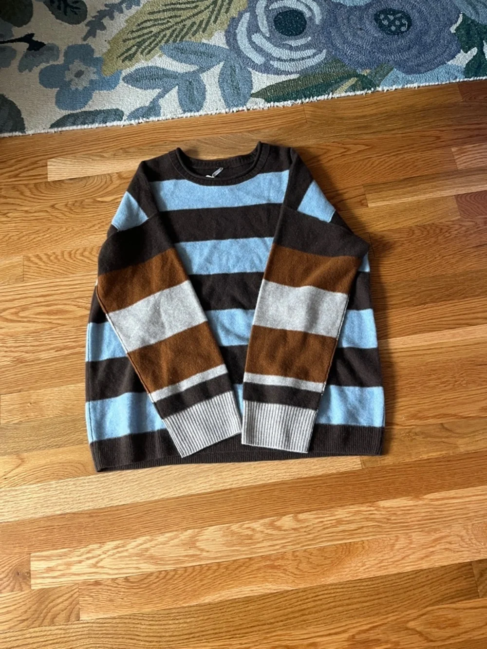Free People Addie Stripe Cashmere Pullover Size Small NWT